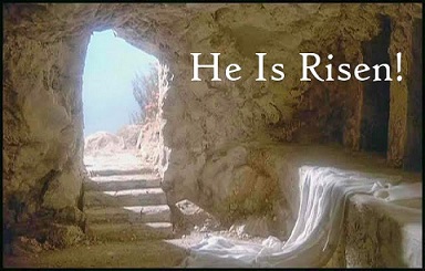 Empty tomb he is risen